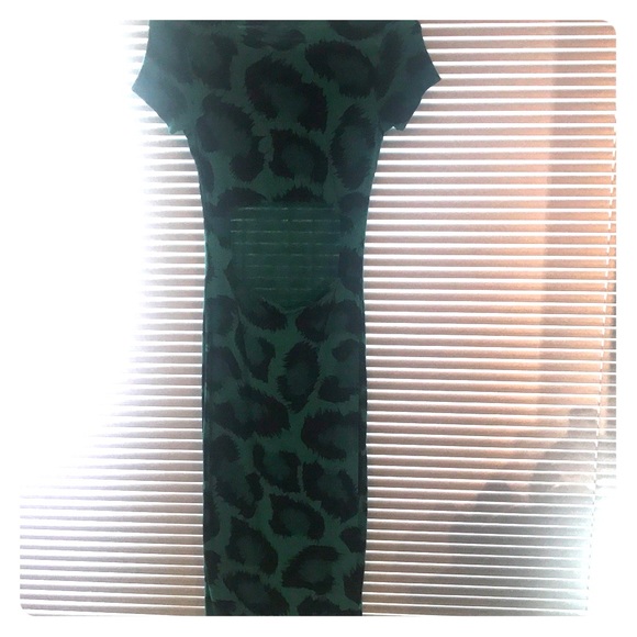 Topshop Leopard Print Midi Dress - Picture 2 of 4
